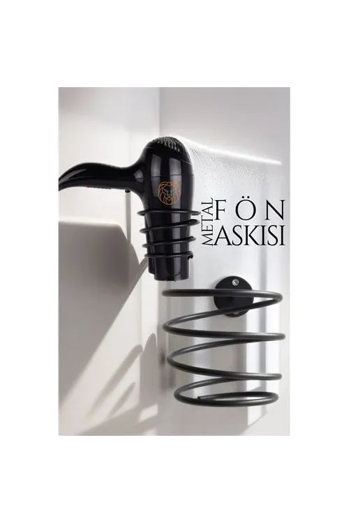 Metal Fön Askısı SİYAH 719680