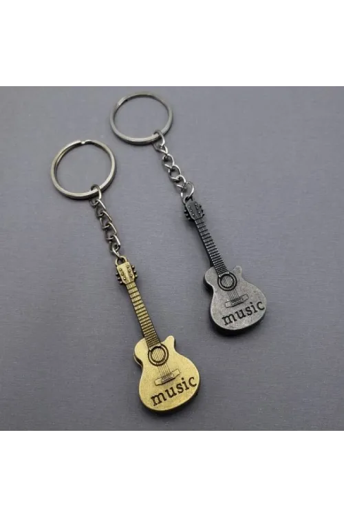 Metal Gitar Anahtarlık