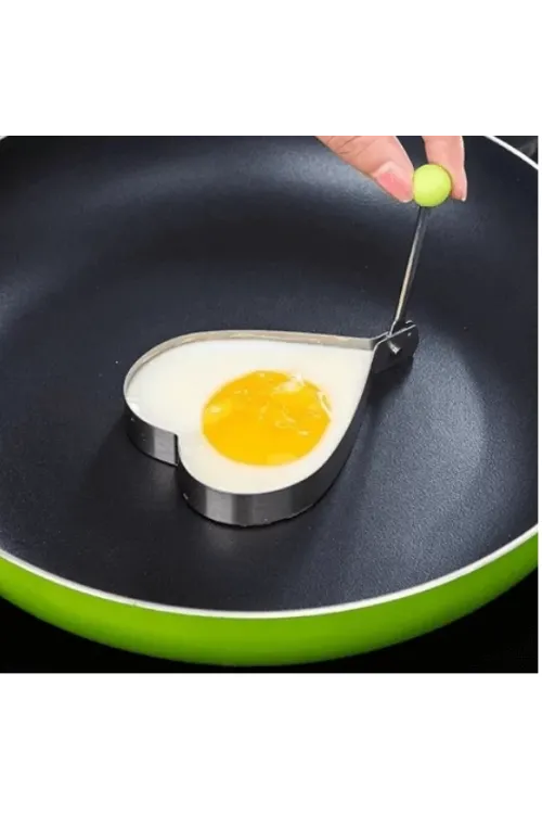 Metal Kalp Omlet Krep Kalıbı