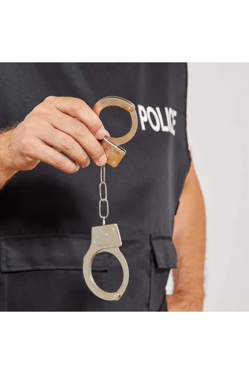 Metal Malzemeden İmal Anahtarlı Oyuncak Polis Si
