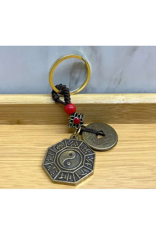 Metal Yin Yang Anahtarlık