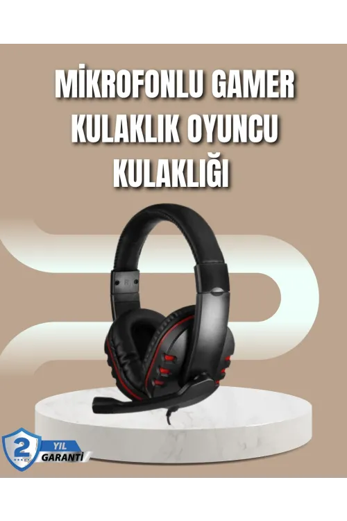 Mikrofonlu Oyun Kulaklığı – Mavi Işıklı, Uzun Süre Konforlu Kullanım