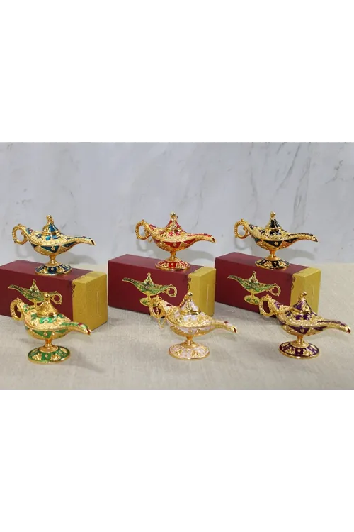 Mineli Metal Alaaddin Lambası (1 Adet) Seçenek 4