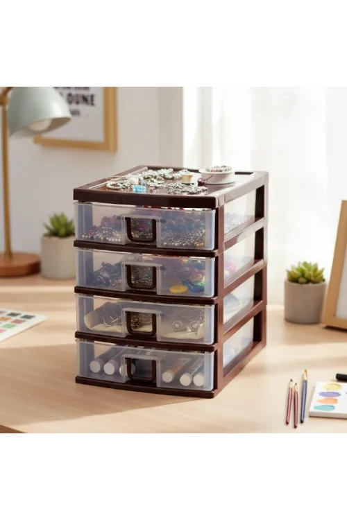 Mini 4 Çekmeceli Komidin Organizer