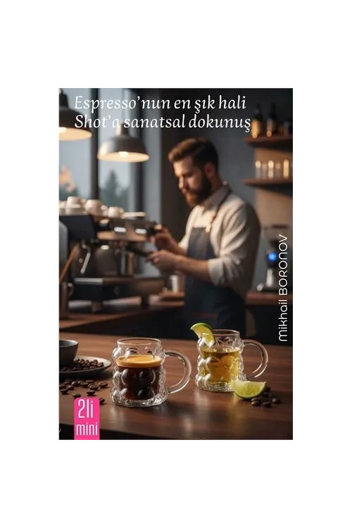 Mini Bubble Espresso & Shot Bardak Borosilikat Cam  – 2’li Set (6x5 cm) 722287