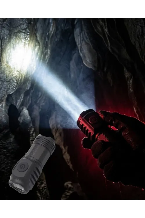 Mini El Feneri 3 Led Güçlü Aydınlatma Ve Type-c Şarj Özellikli