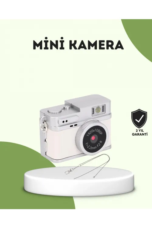 Mini Hd Dijital Kamera 1080p Kordonlu Taşınabilir Retro Model