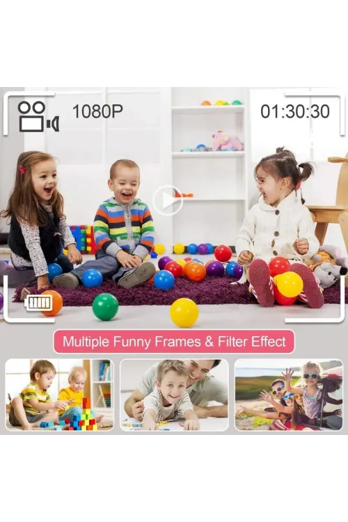 Mini Kamera Fotoğraf Makinesi Pembe
