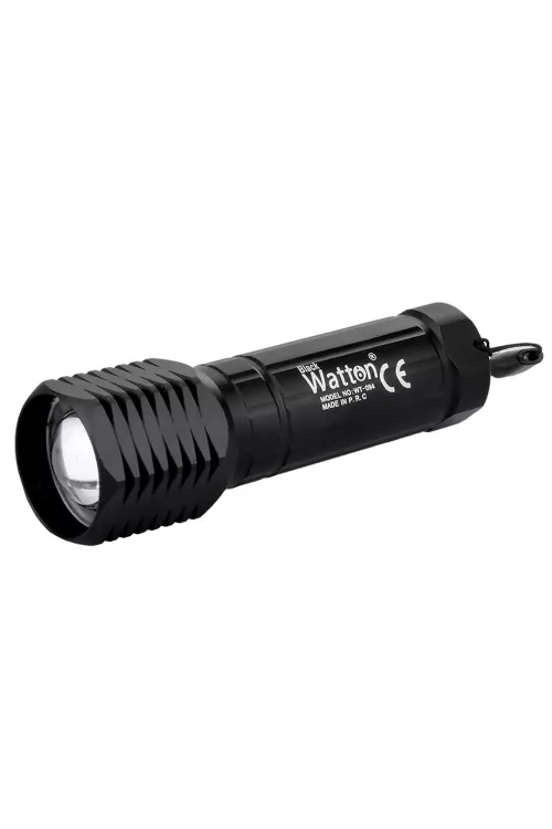 Mini Profesyonel Zoomlu LED El Feneri Şarjlı Güçlü Işık Yüksek Performans WT-094