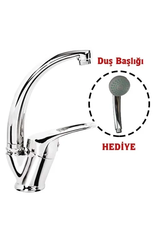 Mix Kuğu Banyo Batarya + Duş Başlığı Hediyeli