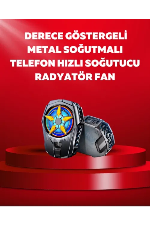 Mobil Cihaz Soğutma Radyatörü – Metal+abs, Type-c Kablolu