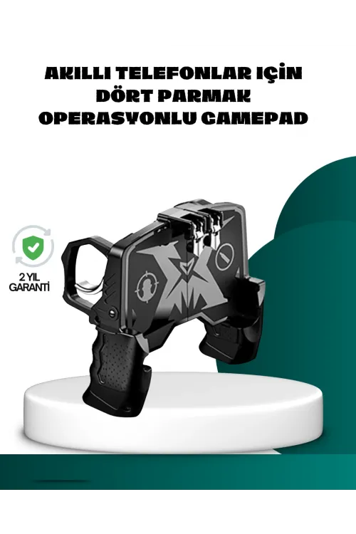 Mobil Fps Oyunlar İçin Dört Parmak Uyumlu Gamepad