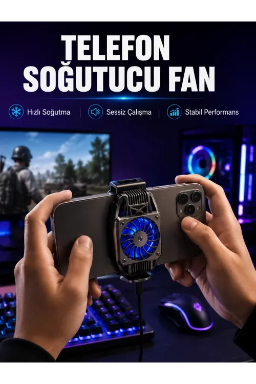 Mobil Telefon Soğutucu Fan Yüksek Soğutma Performansı
