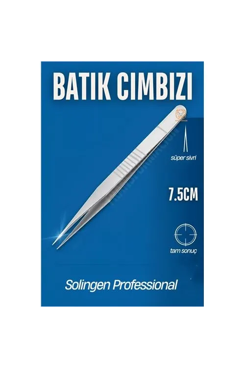ModaCar Micro İnce Uçlu Batık Cımbızı Kirpik Cımbızı Solingen Professional