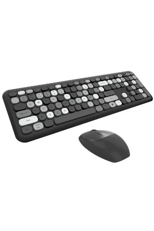 Mofii No666 Siyah Gri Klavye Mouse Set
