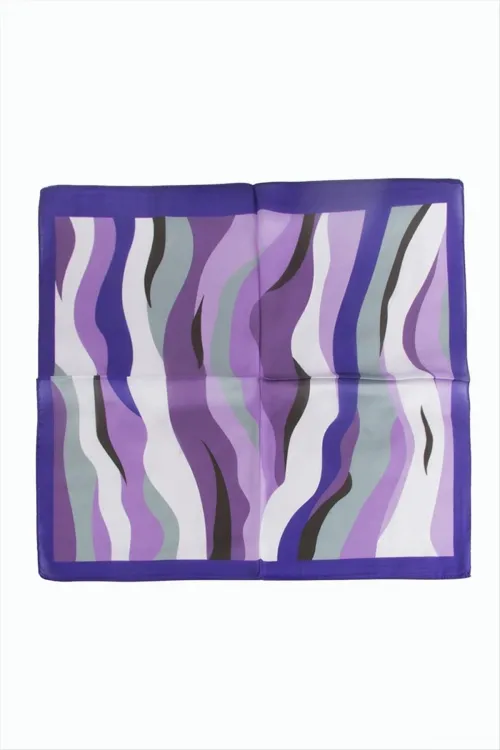 Mor Renkli Zr Şifon Fular 50*50 cm