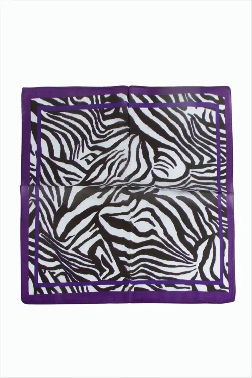 Mor Renkli Zr Şifon Fular 50*50 cm