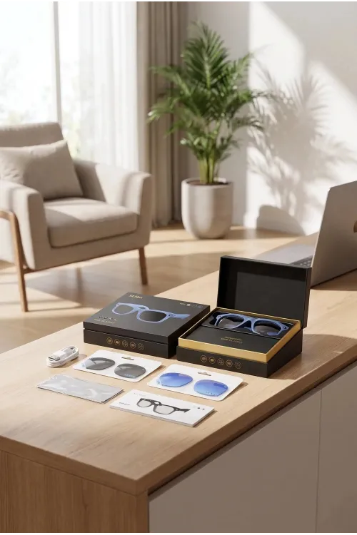 Mor Yapay Zeka Akıllı Gözlük Kameralı Bluetooth Sesli Asistanlı Premium Tasarım