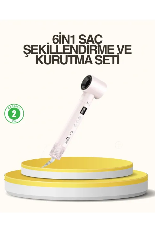 Motorlu Lcd Ekranlı Saç Şekillendirme Seti