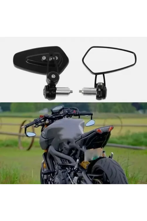 Motosiklet Gidon Aynası Siyah Tak Kullan