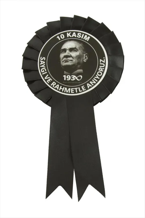 Mustafa Kemal Atatürk Yaka Rozeti Kokartı