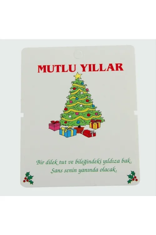 Mutlu Yıllar Bileklik Kartı 200 Adet