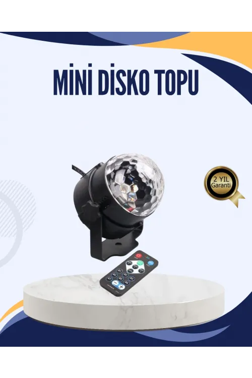 Müzik Sensörlü Renkli Led Parti Işığı