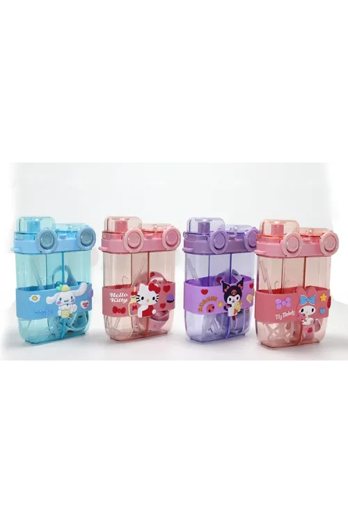 My Melody Çift Bölmeli Pipetli Suluk