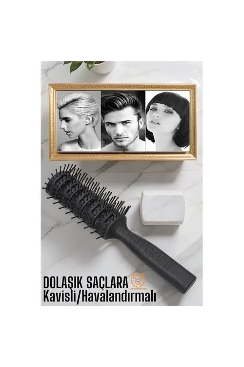 Nano Dolaşık Saç Tarağı Kavisli Havalandırmalı 720344
