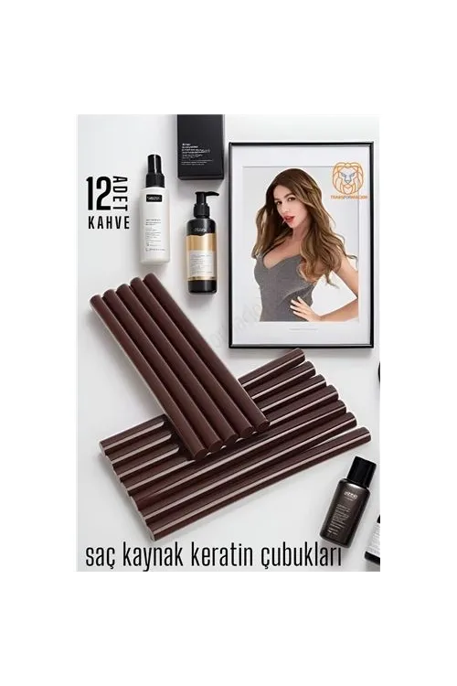 Nano Keratin Kaynak Çubukları 12 ADET KAHVE Absolute 720352