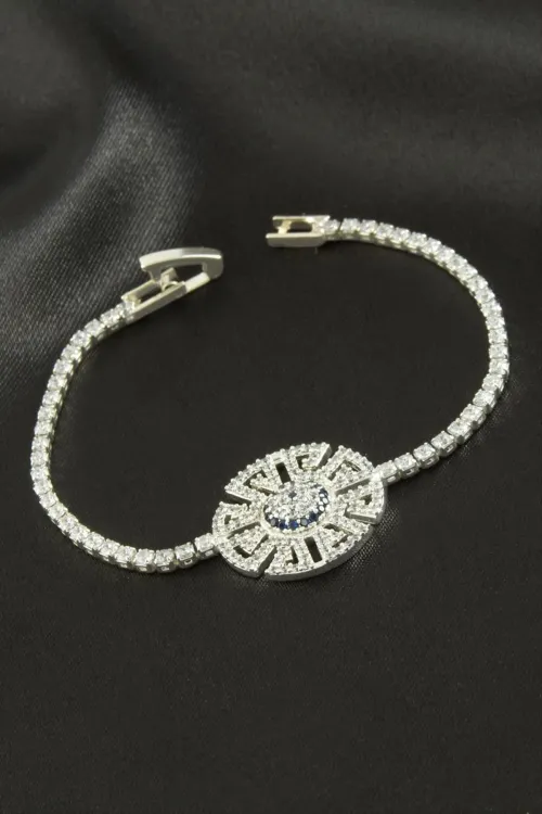 Nazar Zirkon Taşlı Çocuk Bileklik 16 cm