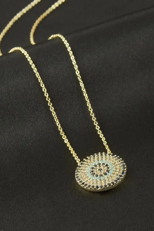 Nazar Zirkon Taşlı Kolye