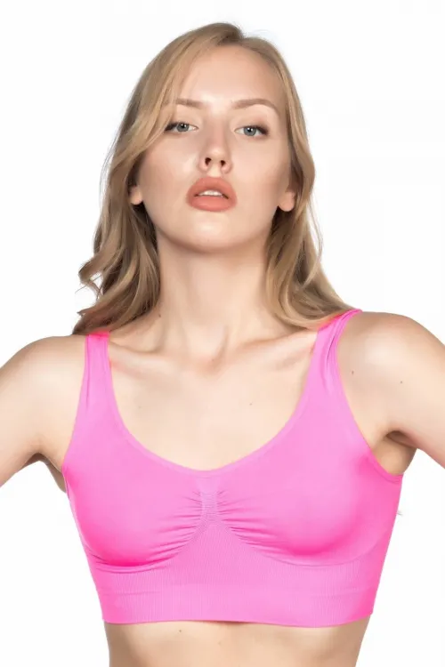 ieg™ NEON FUŞYA MI  4005 Soft Kalın Askı Büstiyer