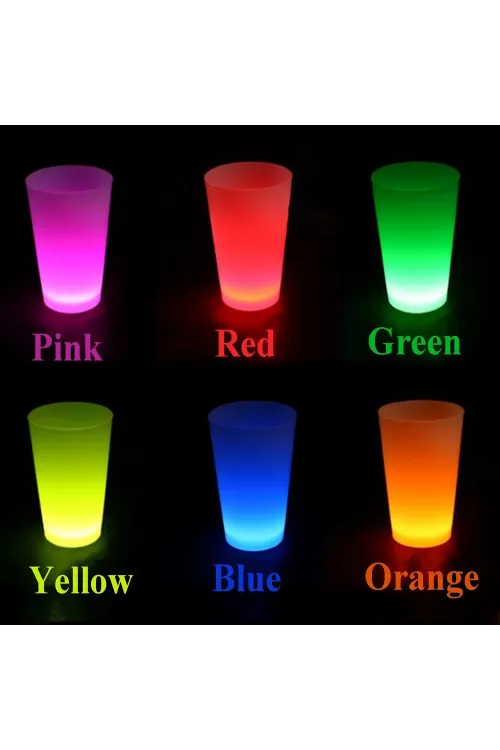 Neon Parti Glow Bardak 1.5 Oz Karışık Renk 1 Adet Tekli