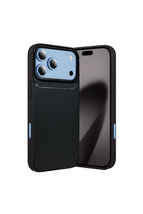Newface Apple İphone 18 Pro Max Auto Focus Karbon Kapak - Siyah