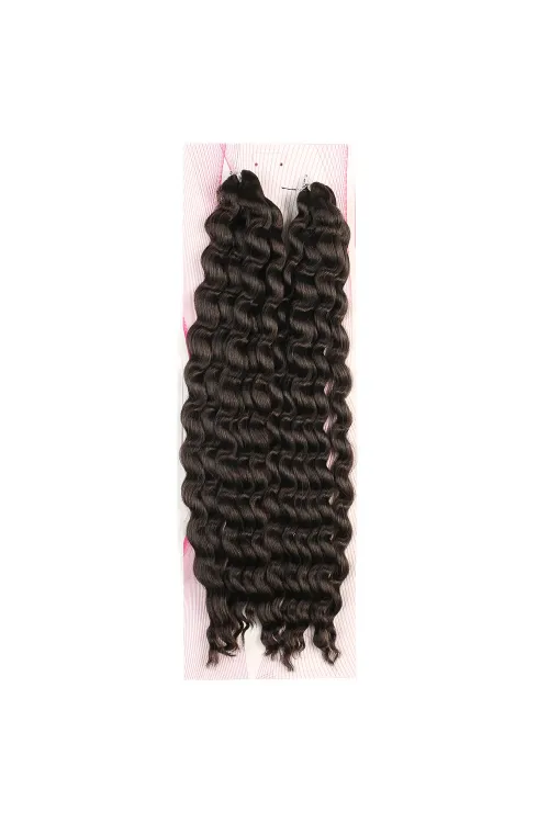 Nice Bulk Afro Su Dalgası Saç - Kahverengi