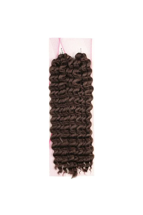 Nice Bulk Afro Su Dalgası Saç - Koyu Kahve
