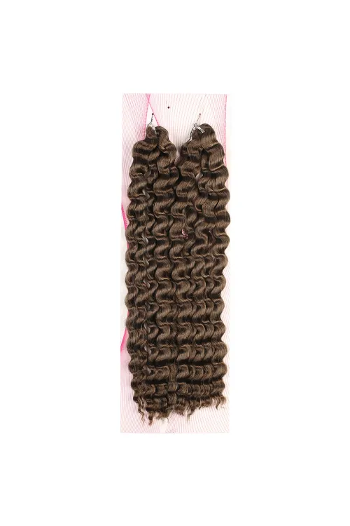 Nice Bulk Afro Su Dalgası Saç - Koyu Kumral