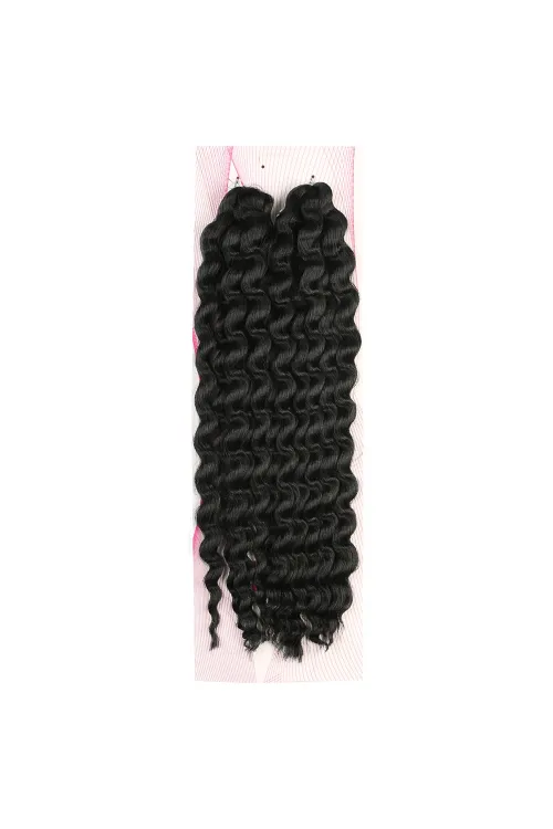 Nice Bulk Afro Su Dalgası Saç - Siyah