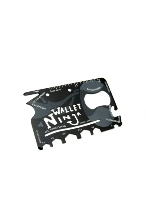 Ninja Wallet Survival Acil Durum Kiti / Kartı - 18 İn 1
