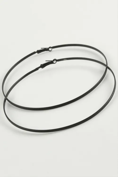 Noktalı Metal Halka Küpe 8-9-10 cm