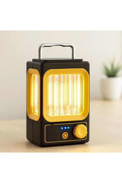 Nostalji Solar Lamba - USB Şarjlı 1500mAh