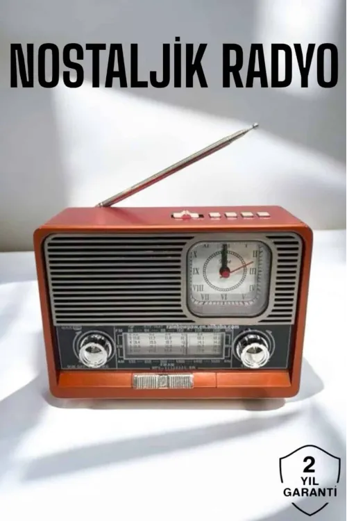 Nostaljik Görünümlü Usb Girişli Bluetooth Bağlantılı Radyo