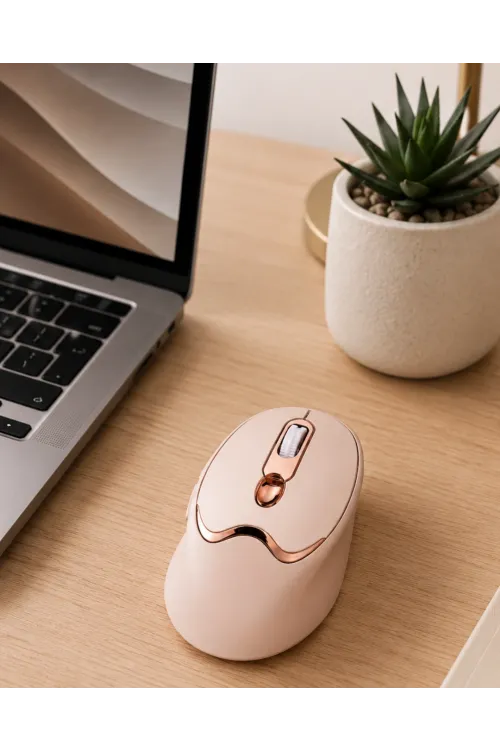 Ofis Ve Laptop Kullanımına Uygun Şarjlı Wireless Mouse Sessiz Tuşlu