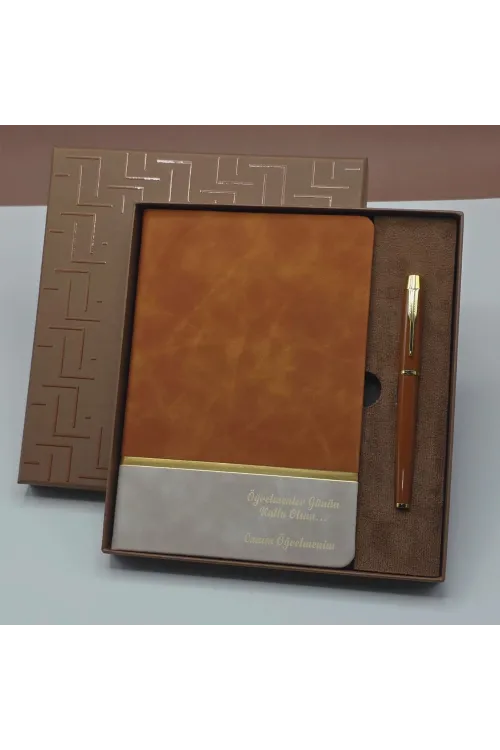 Öğretmenler Günü Hediyeleri - Defter Kalem Kutulu Set