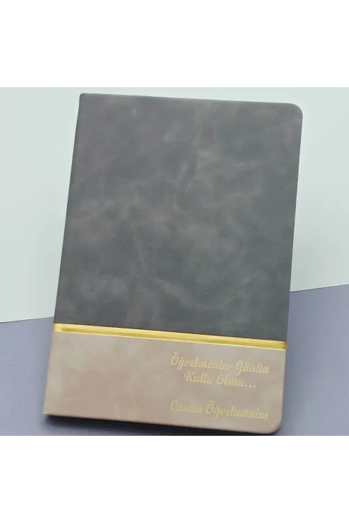 Öğretmenler Günü Hediyesi Yazılı Deri Defter