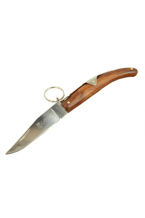 Okapi Gc2079b Kahverengi Kamp Çakı 19cm - Manuel, Kemerlikli, Ahşap Sap