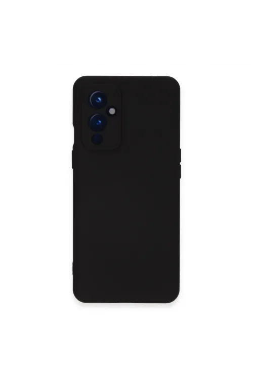 One Plus 9 Kılıf Nano İçi Kadife Silikon - Siyah