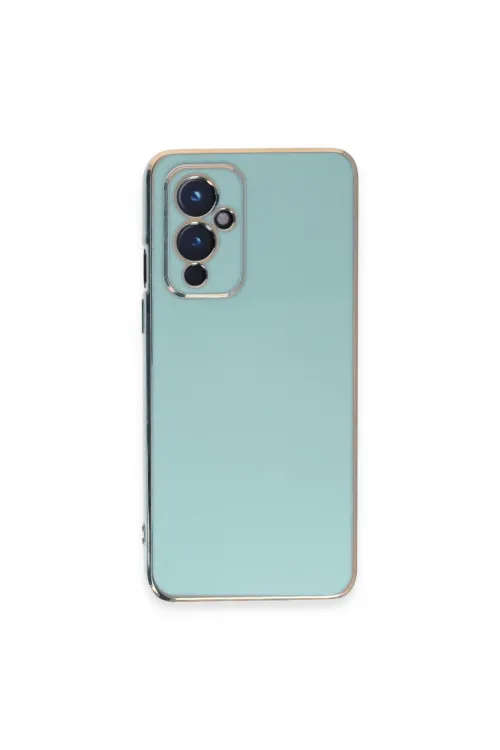 One Plus 9 Kılıf Volet Silikon - Açık Yeşil