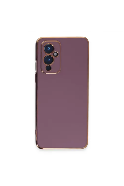 One Plus 9 Kılıf Volet Silikon - Mor